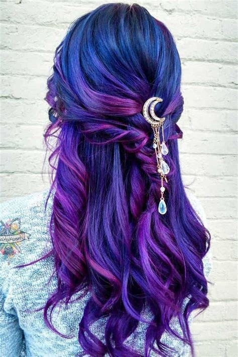 blue purple and black hair|purple blue black braid hair.